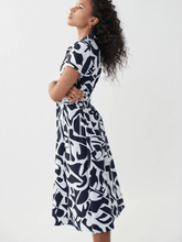 Joseph Ribkoff Dresses Joseph Ribkoff Black & White Printed Collar Dress 222105 2366 izzi-of-baslow