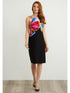 Joseph Ribkoff Dresses Joseph Ribkoff Black with Flower Motif Dress 211346 izzi-of-baslow