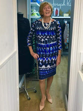 Joseph Ribkoff Dresses Joseph Ribkoff Blue Multi Print Dress 201473 192 izzi-of-baslow