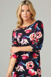 Joseph Ribkoff Dresses Joseph Ribkoff Flower Printed 203485 Dress izzi-of-baslow