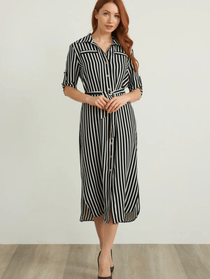 Joseph Ribkoff Dresses Joseph Ribkoff Striped Shirt Maxi Dress 212162 izzi-of-baslow