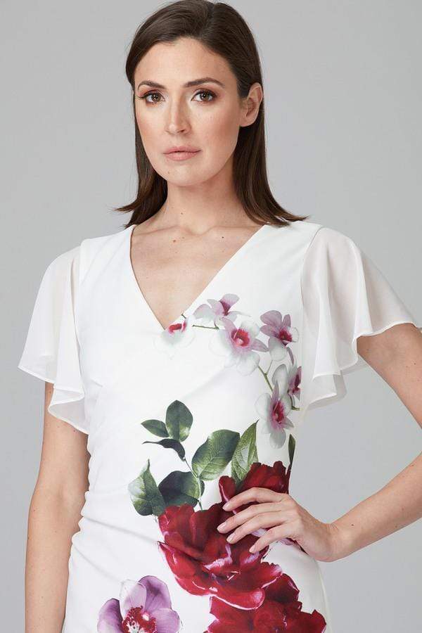 Joseph Ribkoff Dresses Joseph Ribkoff Vanilla Orchid Print Dress 201398 izzi-of-baslow