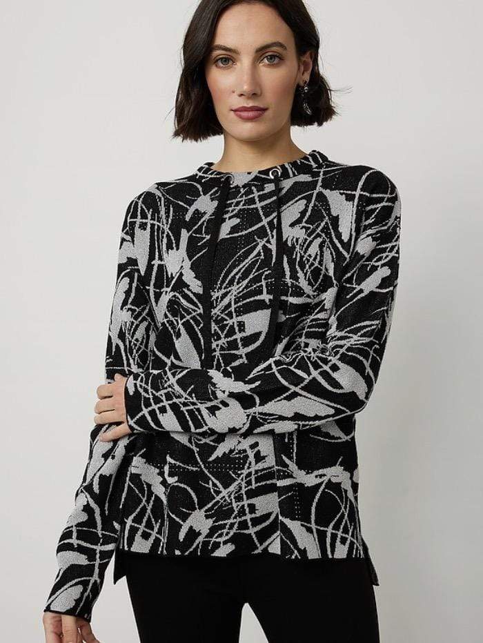 Joseph Ribkoff Knitwear Joseph Ribkoff Abstract Printed Top 214931 196 izzi-of-baslow