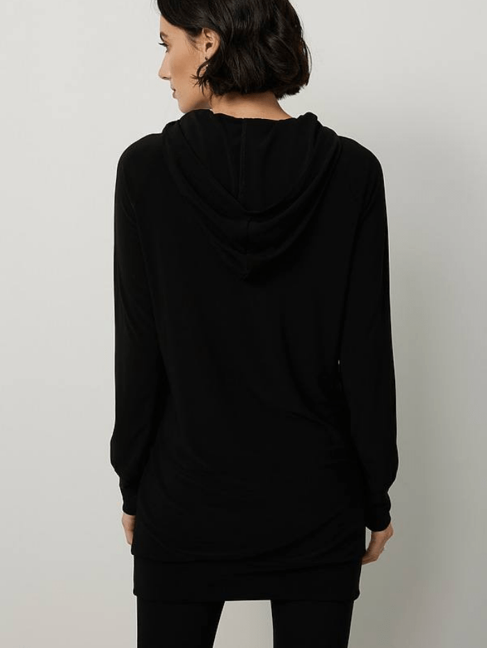 Joseph Ribkoff Knitwear Joseph Ribkoff Black Rhinestone Detail Hooded Jumper 214232 11 izzi-of-baslow