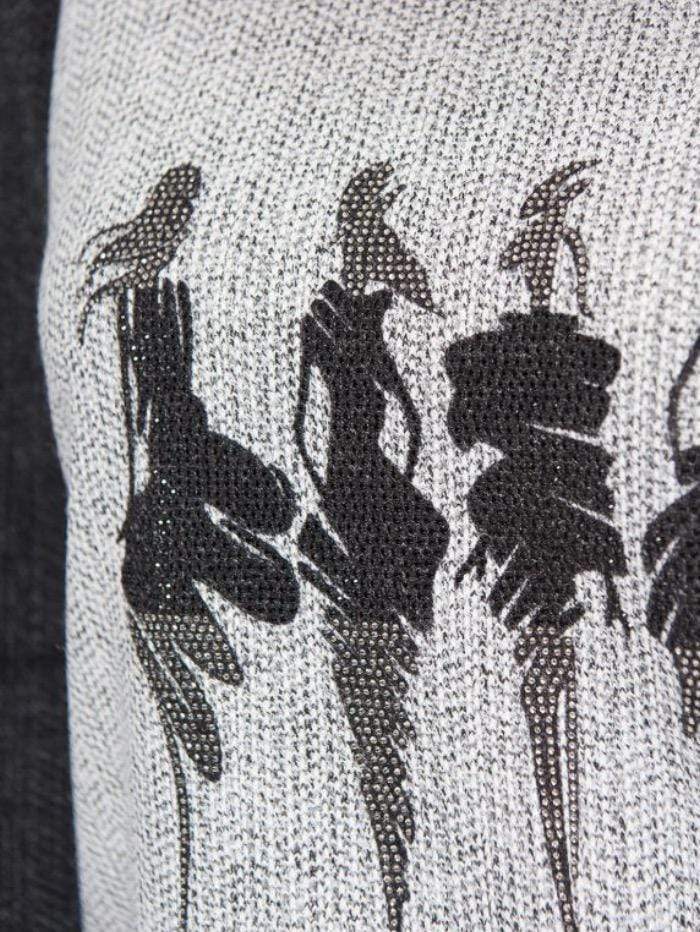 Joseph Ribkoff Knitwear Joseph Ribkoff Lady Silhouette Round Necked Black and Grey Jumper 214138 251 izzi-of-baslow