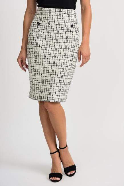 Joseph Ribkoff Skirts Joseph Ribkoff Black and White Skirt 201526 izzi-of-baslow