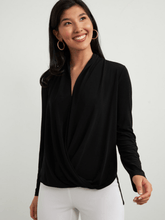 Joseph Ribkoff Tops 8 Joseph Ribkoff Black Draped Front Top 213341 11 izzi-of-baslow