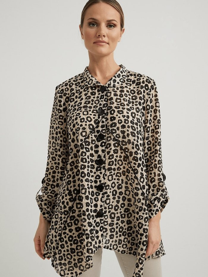 Joseph Ribkoff Tops Joseph Ribkoff Animal Print Blouse 222080 113 izzi-of-baslow