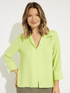 Joseph Ribkoff Tops Joseph Ribkoff Basic V Neck Lime Green Blouse 231263 3974 izzi-of-baslow