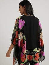 Joseph Ribkoff Tops Joseph Ribkoff Floral Poncho Top 222270 178 izzi-of-baslow