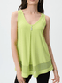 Joseph Ribkoff Tops Joseph Ribkoff Lime Mesh Vest 231125 3974 izzi-of-baslow