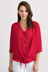 Joseph Ribkoff Tops Joseph Ribkoff Lipstick Red 201336 Top izzi-of-baslow