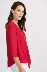 Joseph Ribkoff Tops Joseph Ribkoff Lipstick Red 201336 Top izzi-of-baslow