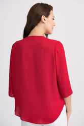 Joseph Ribkoff Tops Joseph Ribkoff Lipstick Red 201336 Top izzi-of-baslow