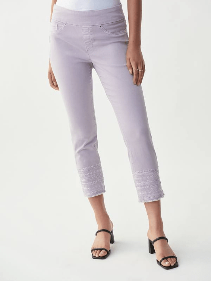 Joseph Ribkoff Tops Joseph Ribkoff Pale Lavender Jewelled Jeans 221934 3873 izzi-of-baslow