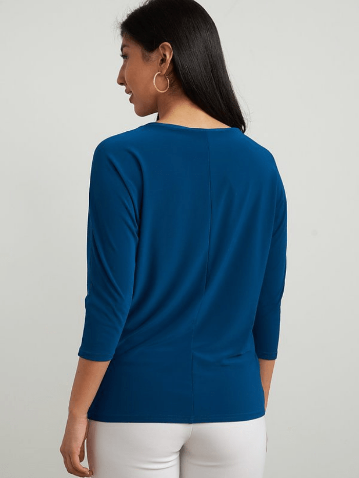 Joseph Ribkoff Tops Joseph Ribkoff Royal Blue Crew Neck Top 213664 2166 izzi-of-baslow