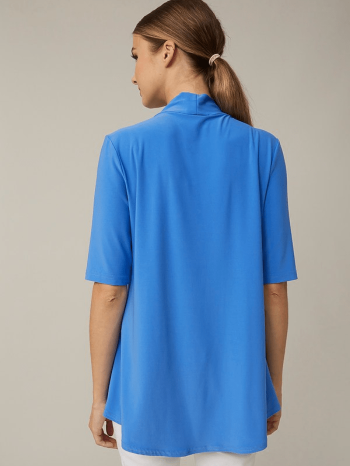 Joseph Ribkoff Tops Joseph Ribkoff S Tie Front Detail Cornflower Blue Top 221363 3770 izzi-of-baslow