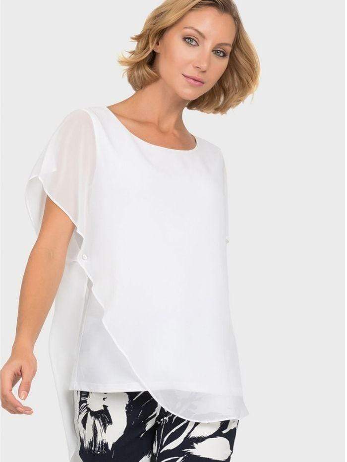 Joseph Ribkoff Tops Joseph Ribkoff White Blouse 191218 izzi-of-baslow