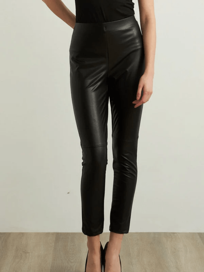 Joseph Ribkoff Trousers 8 Joseph Ribkoff Black Faux Leather Leggings 213422 11 izzi-of-baslow