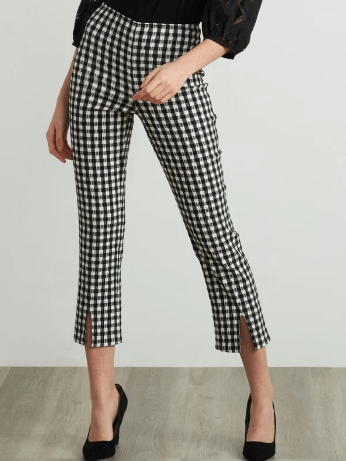 Joseph Ribkoff Trousers 8 Joseph Ribkoff Black White Gingham Trousers 212008 izzi-of-baslow