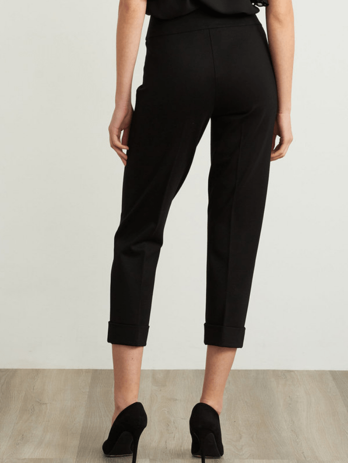 Joseph Ribkoff Trousers Joseph Ribkoff Black Cuffed Capri Trousers 211000 izzi-of-baslow