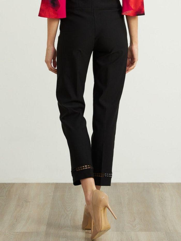 Joseph Ribkoff Trousers Joseph Ribkoff Black Cut Out Detail Trouser 211113 izzi-of-baslow