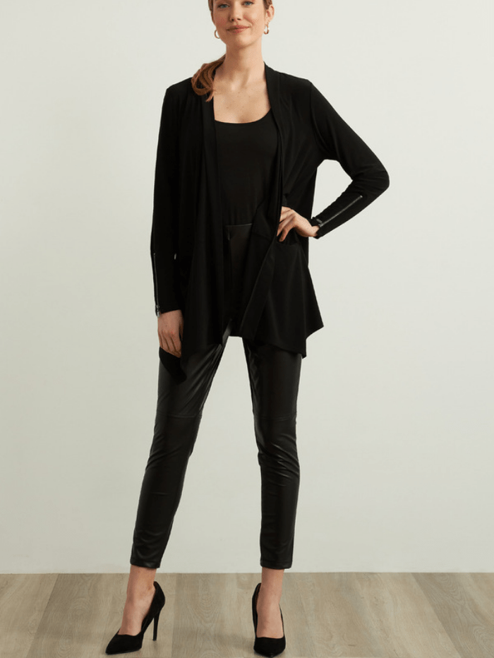 Joseph Ribkoff Trousers Joseph Ribkoff Black Faux Leather Leggings 213422 11 izzi-of-baslow