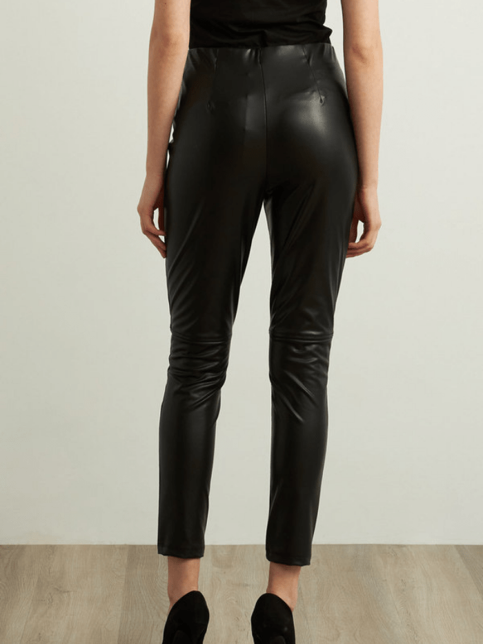 Joseph Ribkoff Trousers Joseph Ribkoff Black Faux Leather Leggings 213422 11 izzi-of-baslow