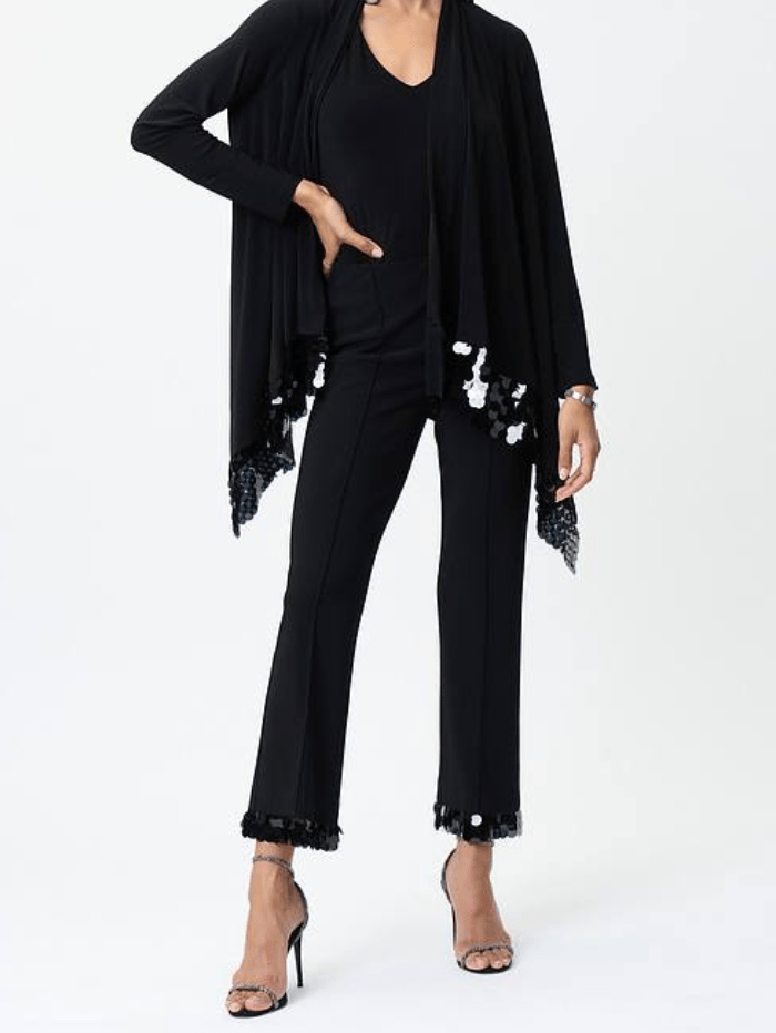 Joseph Ribkoff Trousers Joseph Ribkoff Black Sequin Detail Trousers 224290 11 izzi-of-baslow