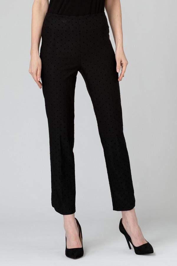 Joseph Ribkoff Trousers Joseph Ribkoff Black Trouser With Velvet Spot 193630 izzi-of-baslow