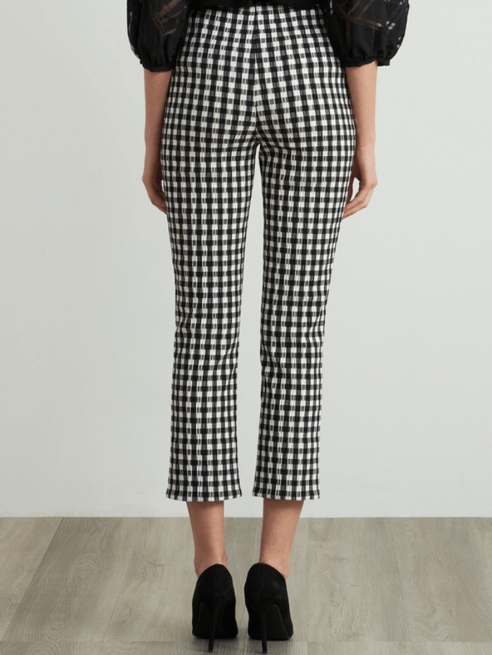 Joseph Ribkoff Trousers Joseph Ribkoff Black White Gingham Trousers 212008 izzi-of-baslow