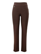 Joseph Ribkoff Trousers Joseph Ribkoff Chocolate Brown Silky Knit Trousers 144092N 3799 izzi-of-baslow