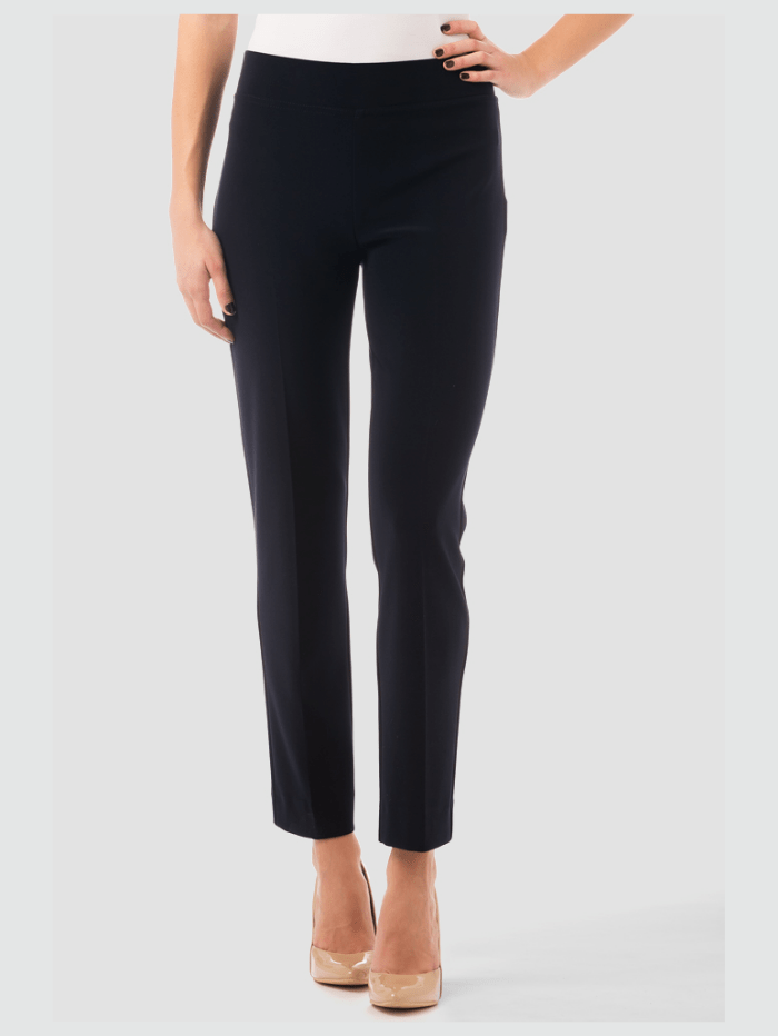 Joseph Ribkoff Trousers Joseph Ribkoff Cropped Flared Leg Trousers Navy 143105P 2166 (A) izzi-of-baslow