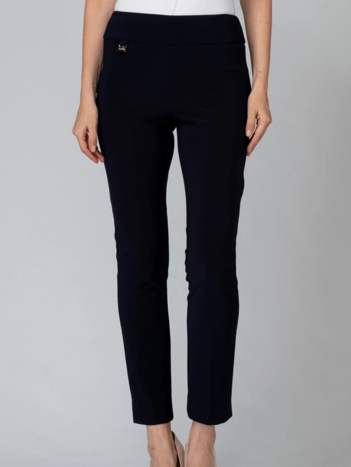 Joseph Ribkoff Trousers Joseph Ribkoff High Waisted Navy Trousers 144092P 2166 (A) izzi-of-baslow