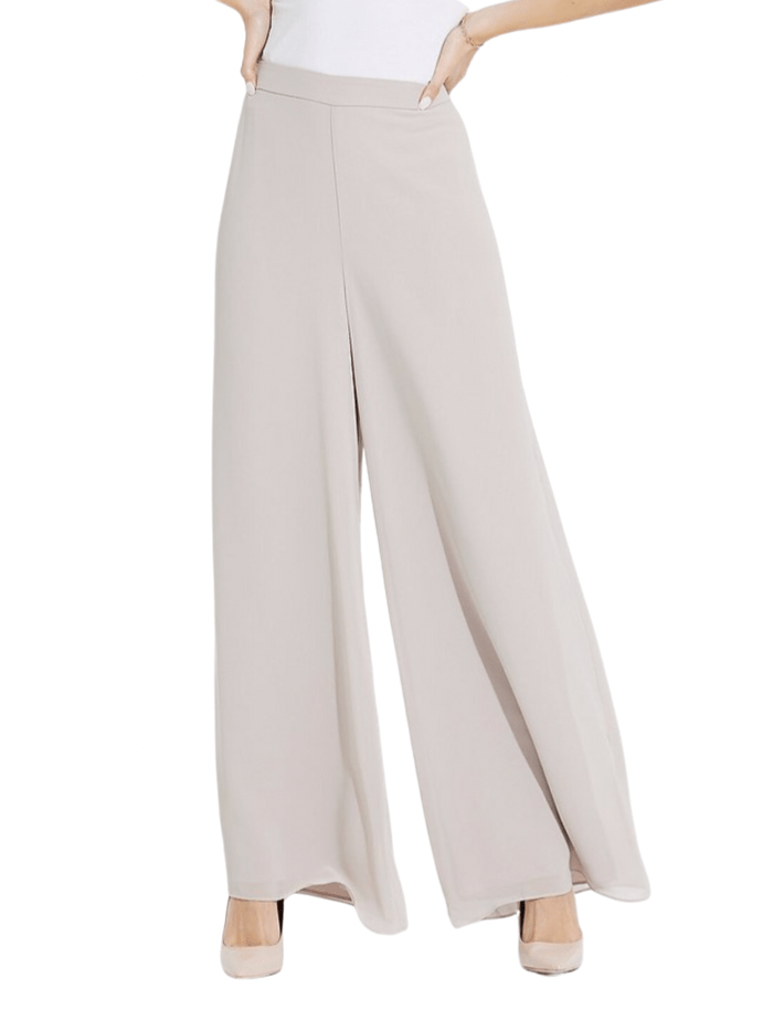 Joseph Ribkoff Trousers Joseph Ribkoff T Sand Chiffon Wide Leg Trousers 223751 3677 izzi-of-baslow