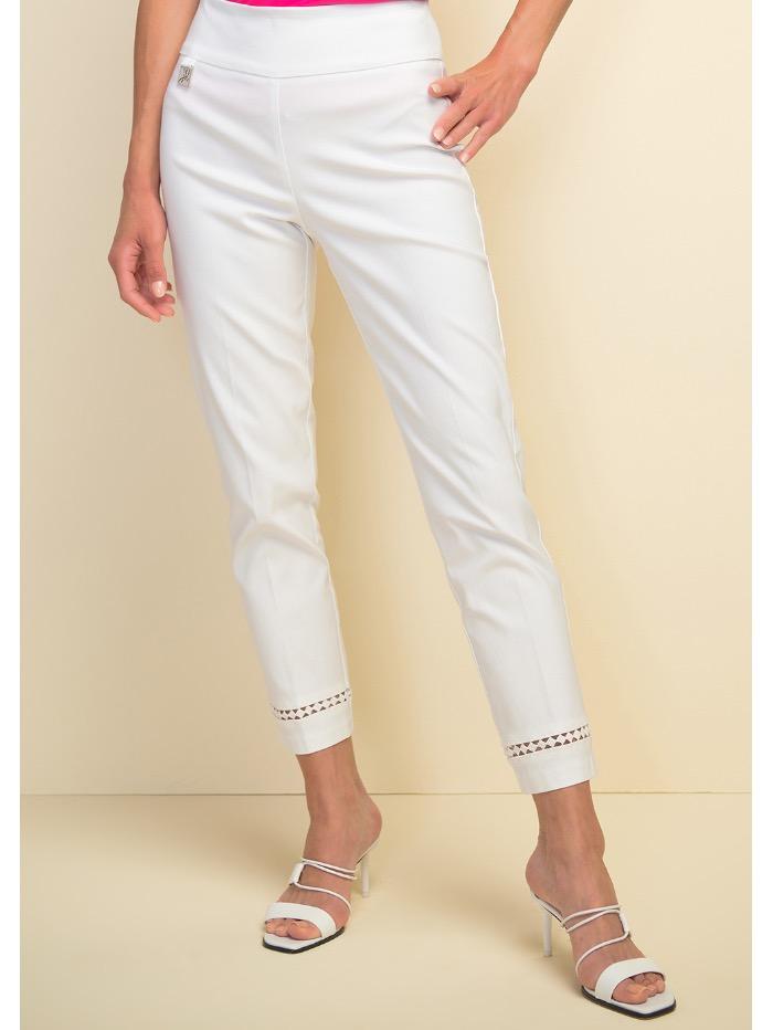 Joseph Ribkoff Trousers Joseph Ribkoff White Cut Out Detail Trouser 211113 12 izzi-of-baslow