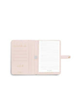 Katie Loxton Accessories One Size Katie Loxton A5 Portfolio Organiser Live Laugh Love Blush Pink KLB712 izzi-of-baslow