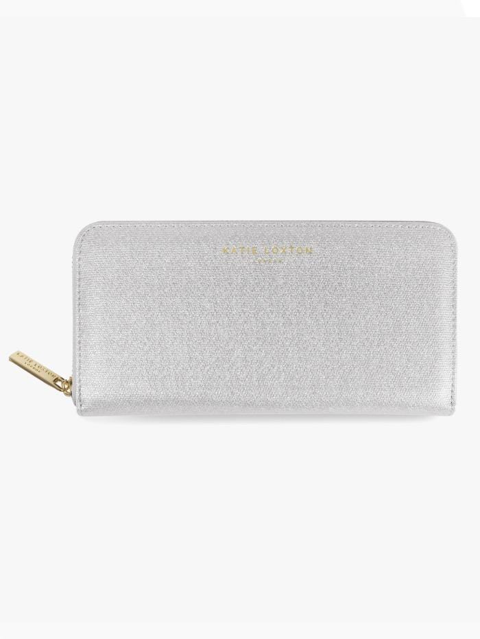 Katie Loxton Accessories One Size Katie Loxton Alexa Metallic Purse Silver KLB507 izzi-of-baslow