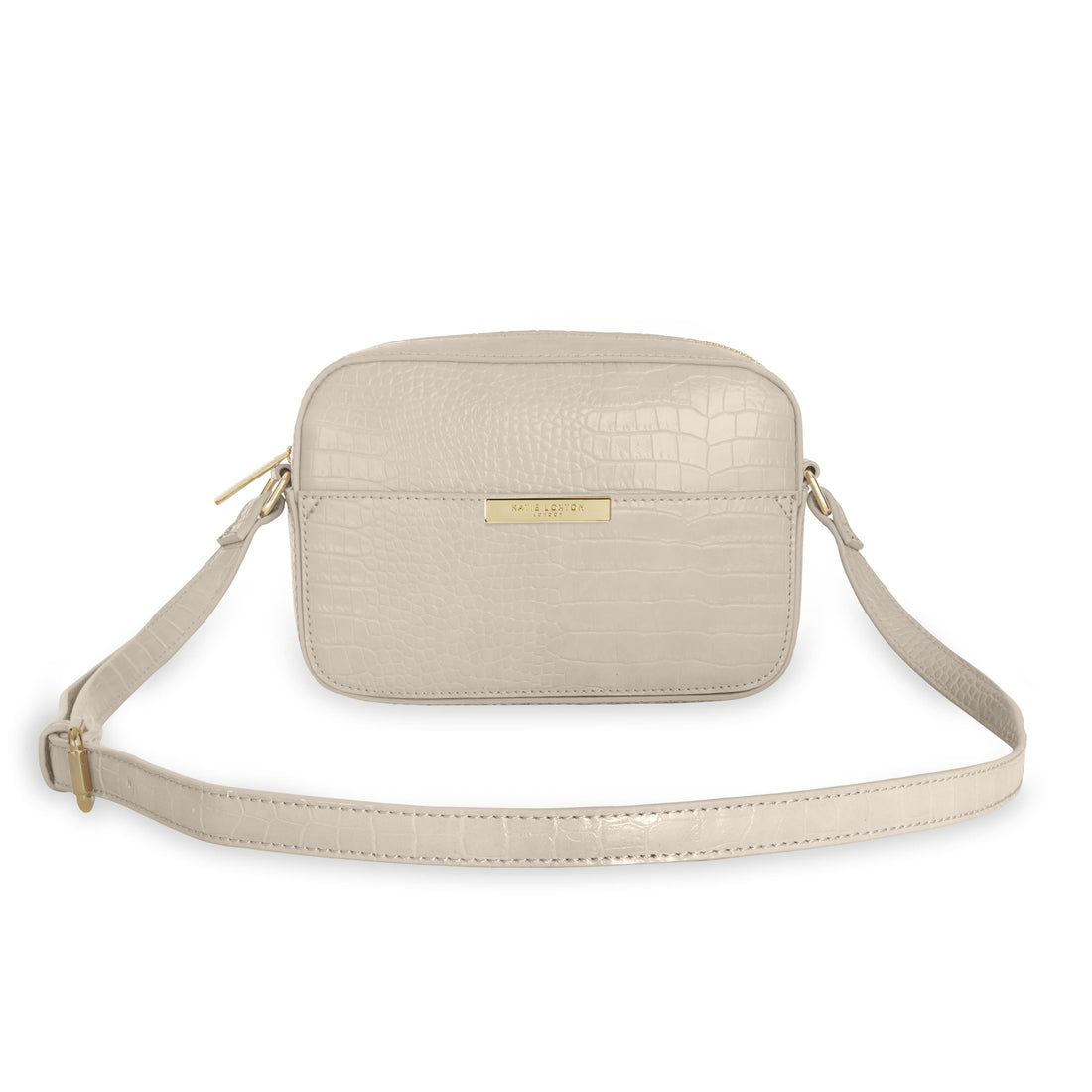 Katie Loxton Accessories One Size Katie Loxton Celine Faux Croc Oyster Grey Cross Body Bag KLB900 izzi-of-baslow