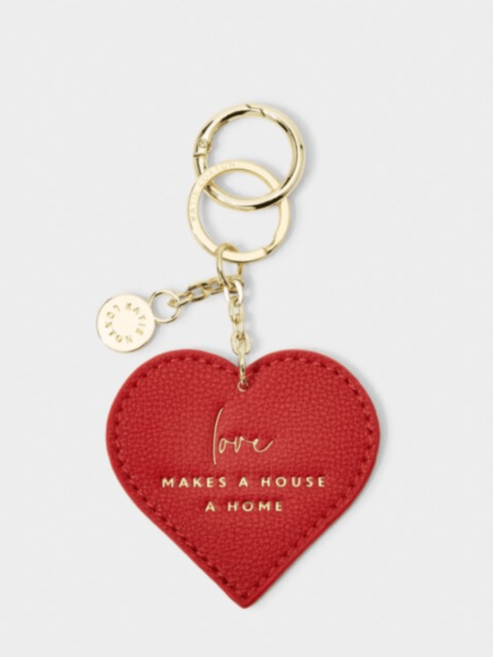 Katie Loxton Accessories One Size Katie Loxton Chain Keyring ‘Love Makes A House A Home’ Red  KLB2365 izzi-of-baslow