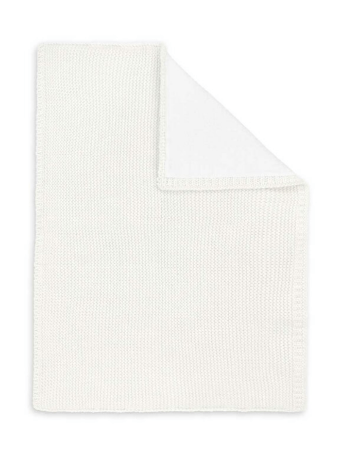 Katie Loxton Accessories One Size Katie Loxton Cotton Knitted White Baby Blanket BA0070 izzi-of-baslow