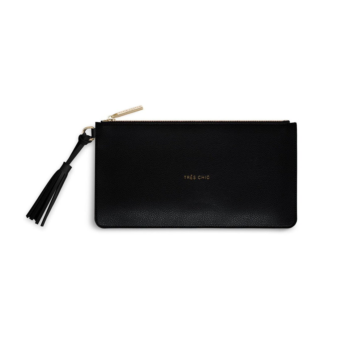 Katie Loxton Accessories One Size Katie Loxton Florrie Tassel Tres Chic Pouch Black KLB373 izzi-of-baslow
