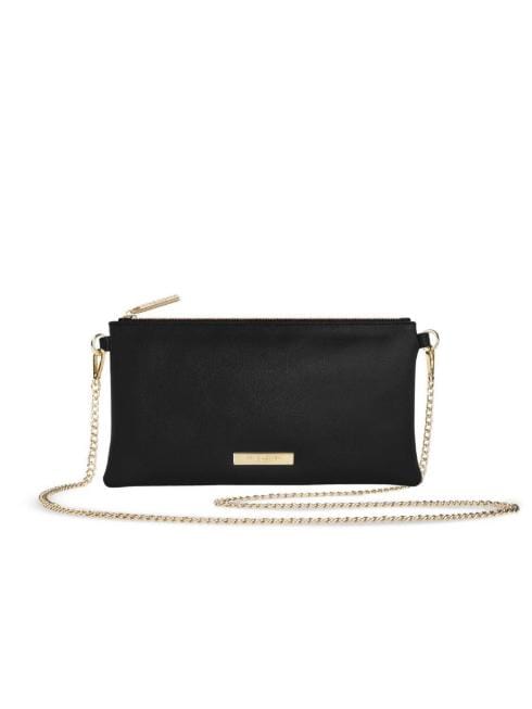 Katie Loxton Accessories One Size Katie Loxton Freya Black Cross Body Bag With Chain Strap KLB660 izzi-of-baslow