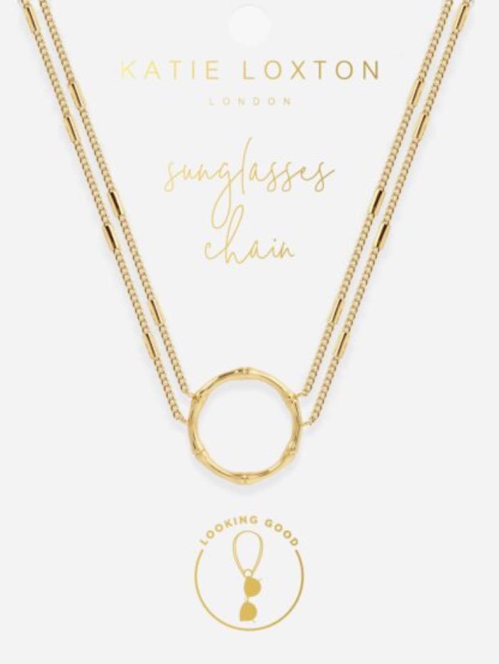 Katie Loxton Accessories One Size Katie Loxton Gold Loop Glasses Chain KLSG024 izzi-of-baslow