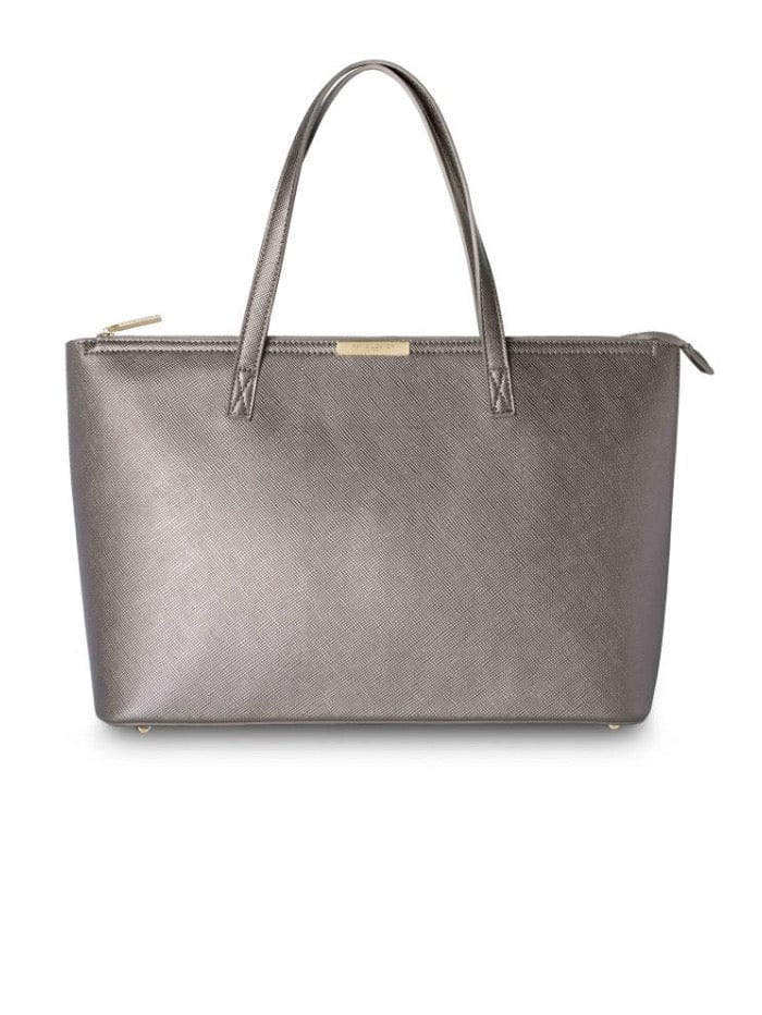 Katie Loxton Accessories One Size Katie Loxton Harper Shopper Metallic Bronze Zip Tote KLB185 izzi-of-baslow