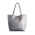 Katie Loxton Accessories One Size Katie Loxton Parker Shopper Love Life Metallic Charcoal Tote KLB231 izzi-of-baslow