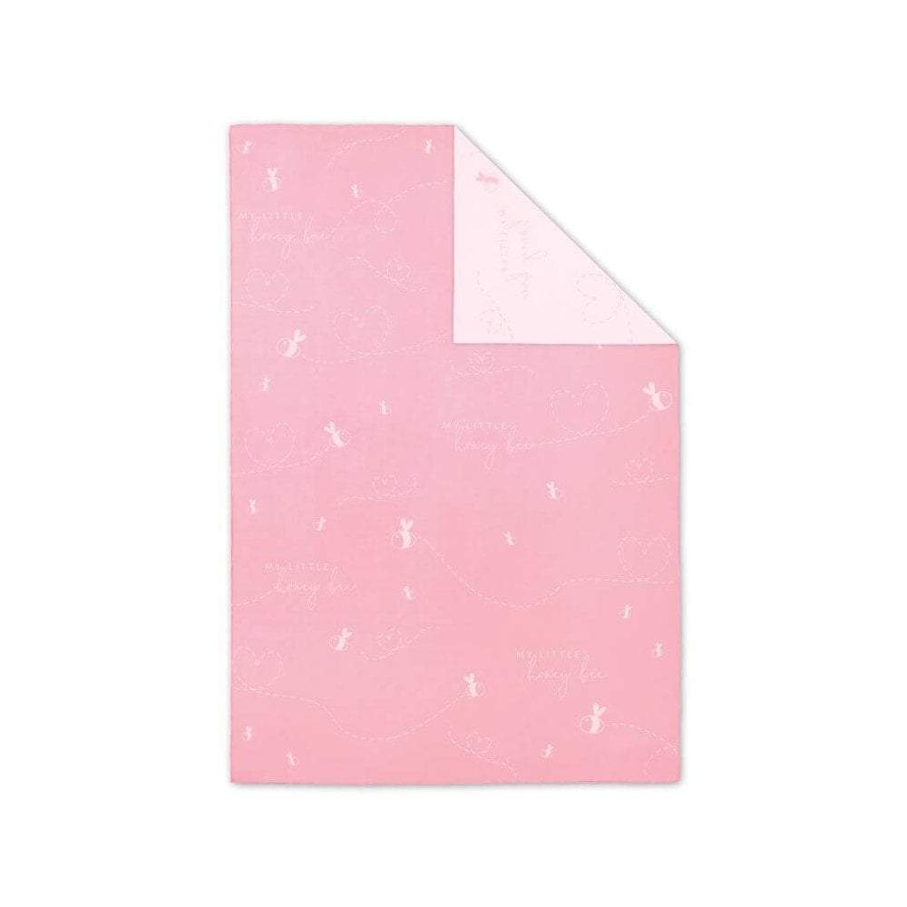 Katie Loxton Accessories One Size Katie Loxton Pink My Little Honeybee Baby Blanket BA0028 izzi-of-baslow