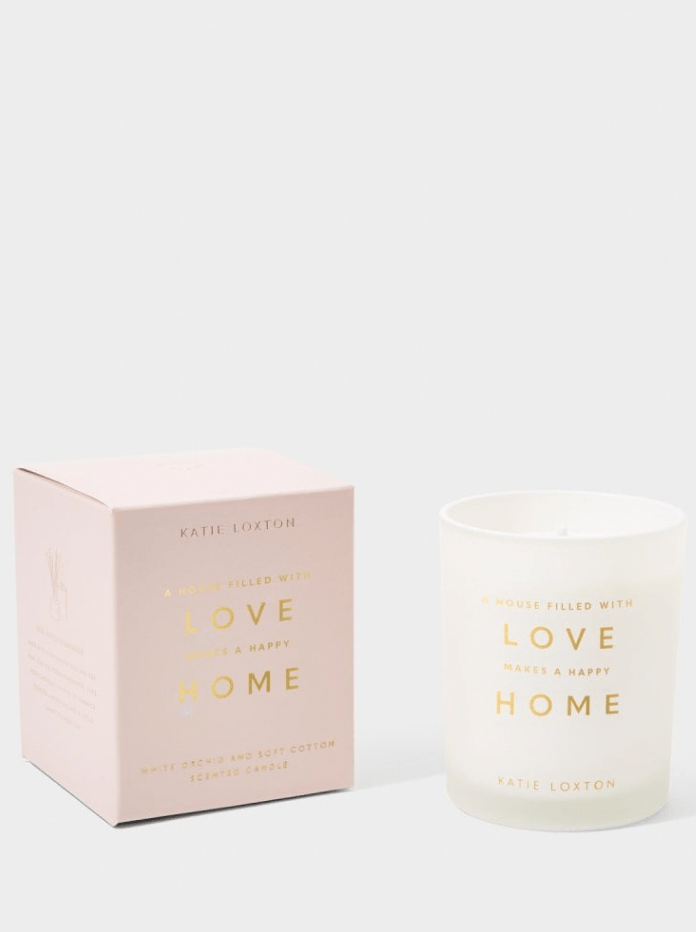 Katie Loxton Accessories One Size Katie Loxton Sentiment Candle ‘A House Filled With Love Makes A Happy Home’  KLC288-4 izzi-of-baslow