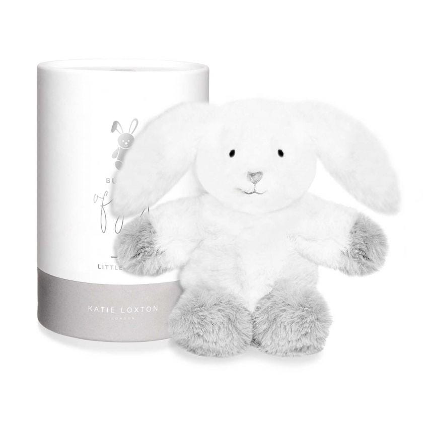 Katie Loxton Accessories One Size Katie Loxton White/Grey Bunny Baby Toy BA0035 izzi-of-baslow