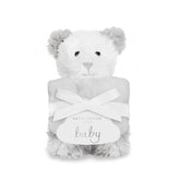Katie Loxton Accessories One Size Katie Loxton White Grey Teddy Bear Baby Comforter BA0059 izzi-of-baslow